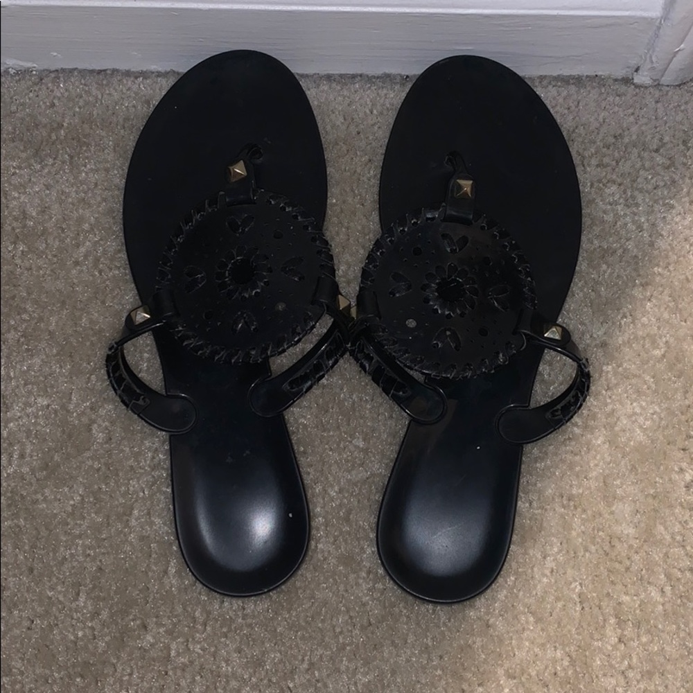 Black jelly jack rogers
